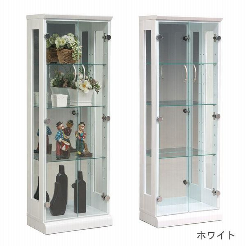 スキニー45 コレクションケース 幅45cm×128cm コレクションケース コレクションボード 飾り棚 ガラス棚 ショーケース｜その他収納ラック 