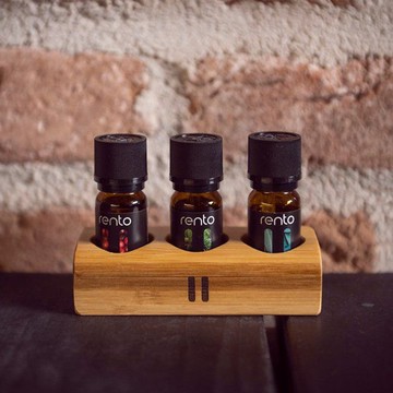 rento 桑拿香氛精油10ml 3入組/附竹架