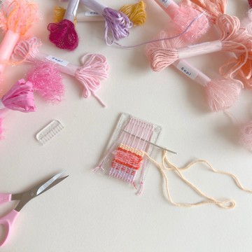 Mini Loom 織布機專用織線組（溫馨粉）
