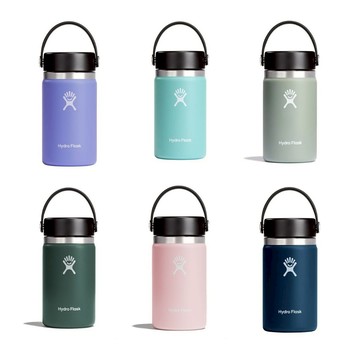Hydro Flask 寬口真空保溫鋼瓶 12OZ 不鏽鋼 HFW12BTS- 送水瓶刷【iSport愛運動】