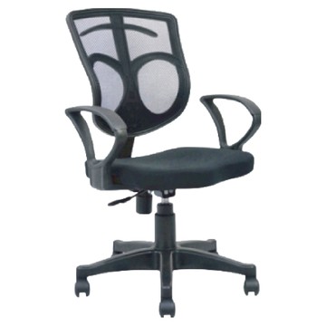 台灣製舒適辦公椅 NP-07 黑色 - 人體工學設計，透氣網布，可調節高度  20 x 10 x 2cm