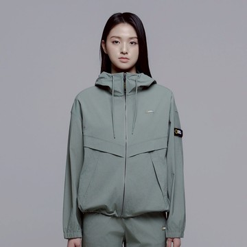 女裝 CYGNUS 平織 防風外套 - 卡其色