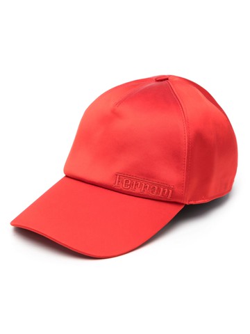 Ferrari - logo-embroidered adjustable-fit cap - unisex - Fabric - One Size