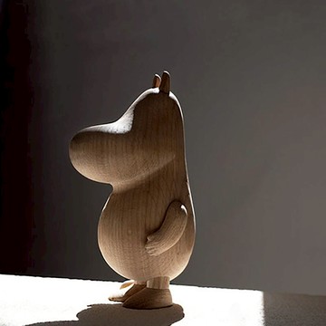 姆明造型橡木擺飾(小) 橡木色