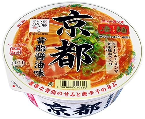 ニュータッチ 凄麺京都 背脂醤油味 124g12個