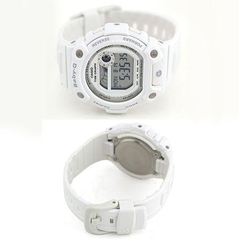カシオ　CASIO BABY-G ホワイト デジタル腕時計 CASIO Baby-G ホワイト腕時計 - メルカリ