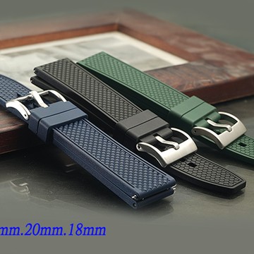 防水舒適-特殊高科技氟橡膠高質感快拆式錶帶 ( 22mm.20mm.18mm )