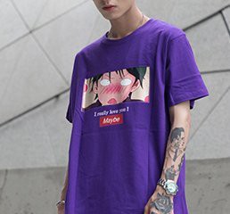 FINDSENSE H1夏季 新款 日本 個性  可愛 卡通印花  時尚  寬鬆 潮牌 情侶 短袖 T恤 潮男女 上衣