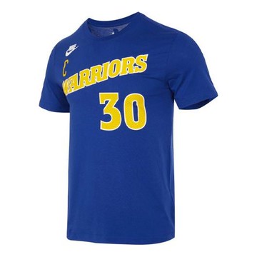 Nike x NBA Gold State Warriors Stephen Curry T-Shirt 'Blue'
