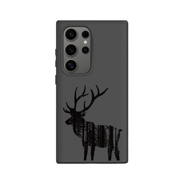 Galaxy S24 Ultra SolidSuit 黑 - Animal Silhouette / 動物剪影 - 麋鹿2