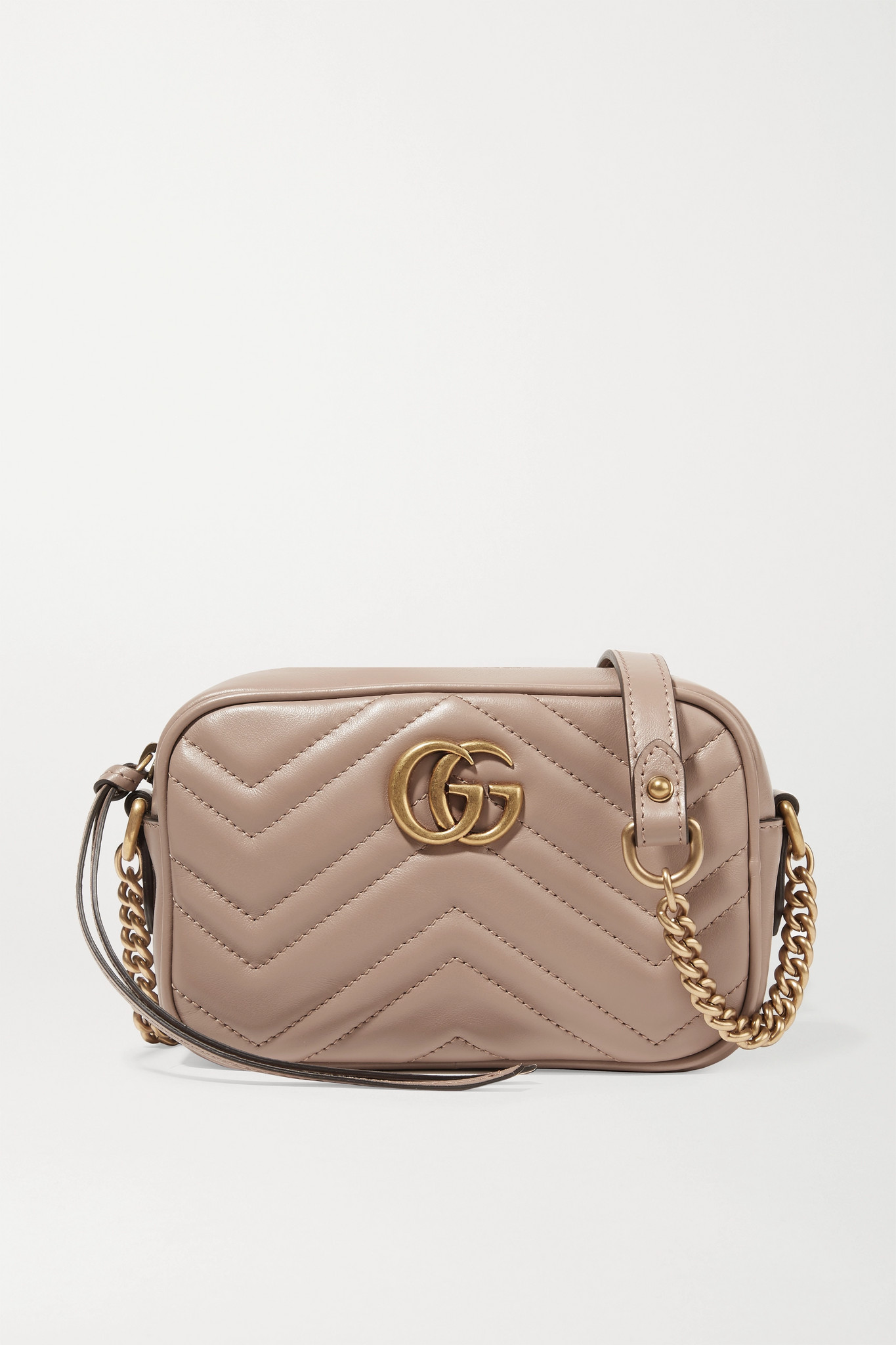 Gucci - Gg Marmont Camera Mini Quilted Leather Shoulder Bag - Antique rose - one size