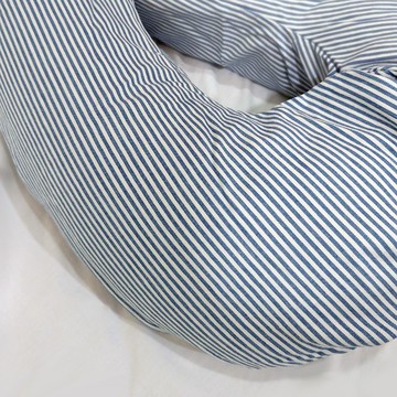 微粒型孕婦枕-經典藍條紋  |  長抱枕.舒壓.助眠.乾爽