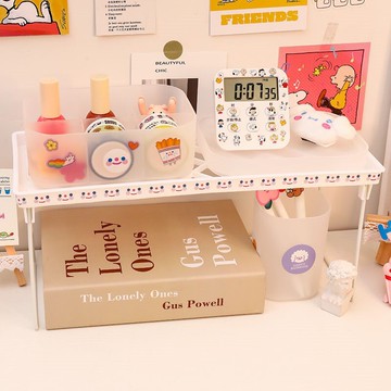 少女心桌面置物架大學宿舍床頭收納神器大學生書桌上寢室整理ins