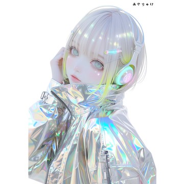 【5 月新品 3】07-124-0237 人物貼紙 賽博龐克風格