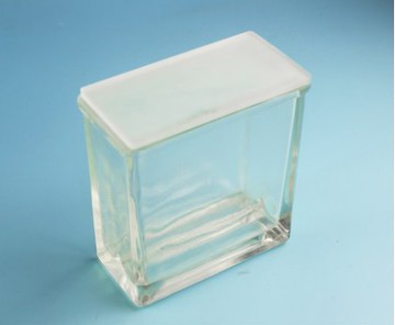 100*100 層析缸 斜底薄層色譜展開缸 雙槽展開缸