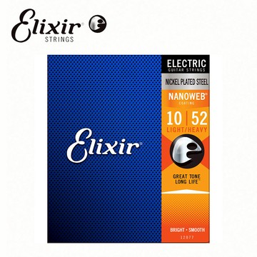 Elixir 12077 Nanoweb 薄包覆 電吉他套弦 10-52 【敦煌樂器】