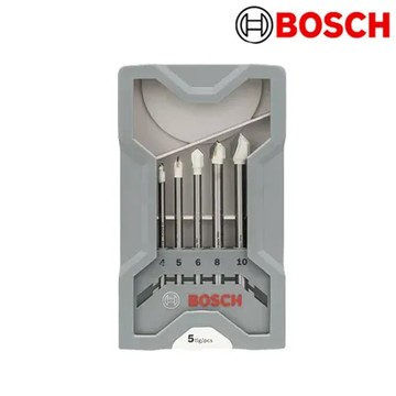 BOSCH博世 磁磚鑽頭組(4-10mm) 5支 圓柄 可鑽玻璃 陶瓷 磁磚