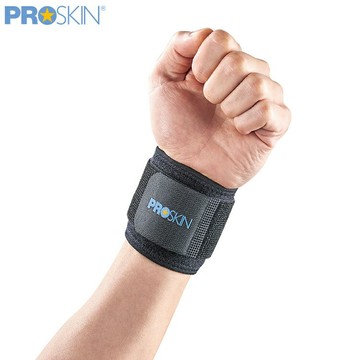 PROSKIN 透氣纏繞式黑色護腕(ONE SIZE/15201)【杏一】