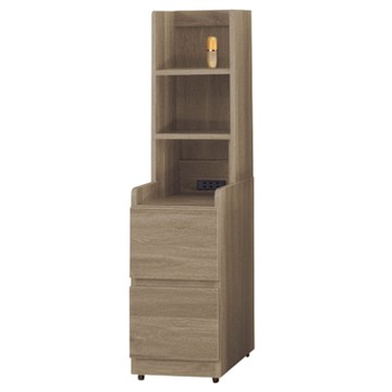 文創集 包格斯1尺二抽高收納櫃(四色可選)-30x40x118cm免組