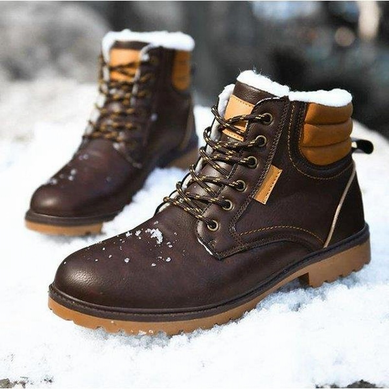 ショートブーツ メンズ 靴 シューズ スノーブーツ ワークブーツ 紳士靴 厚底 カジュアル 秋冬 新 通販 Lineポイント最大1 0 Get Lineショッピング