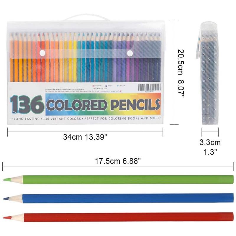 スピード対応 全国送料無料 Shuttle Art 色鉛筆 カラーペン 172色セット 大人の塗り絵 スケッチ イラスト 落書き 手帳 ノード子供用  プレゼント 入園 入学お祝い