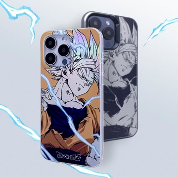 沉默是殼適用蘋果16手機保護套防摔鐳射炫酷14pro保護殼原創13動漫二次元周邊12七龍珠手機殼15promax孫悟空