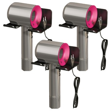 HOUDER 簡約吹風機架  黑色  3個