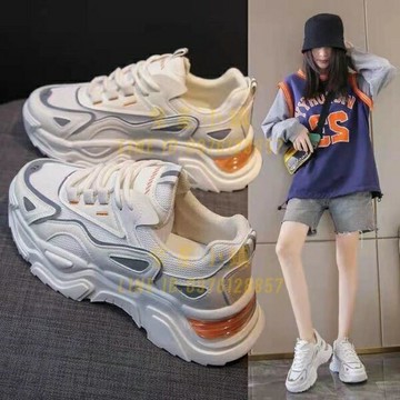 老爹鞋女春秋款網面透氣女鞋百搭休閒小白運動鞋【繁星小鎮】