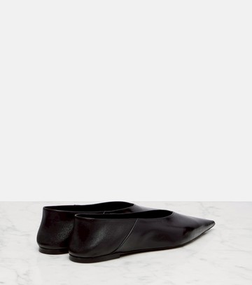Saint Laurent Carolyn leather ballet flats