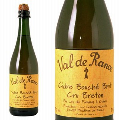 シードル ヴァル ド ランス / クリュ ブルトン ブリュット(辛口) アルコール度数 6％ 750ml