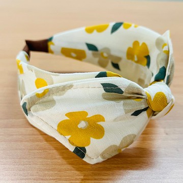 MOYA 寬版手工髮箍 小黃花