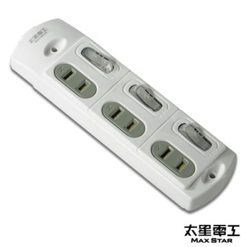 太星電工 安全三開三插配線插接器  AE029