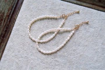 淡水珍珠手鏈---鵝卵型珍珠 光澤飽滿