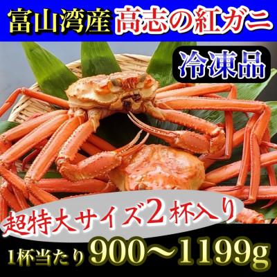 ふるさと納税 魚津市 魚卸問屋のベニズワイガニ　900g以上×2杯