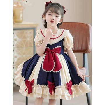 女童洛麗塔公主裙夏裝兒童lolita連衣裙小女孩生日衣服禮服裙子
