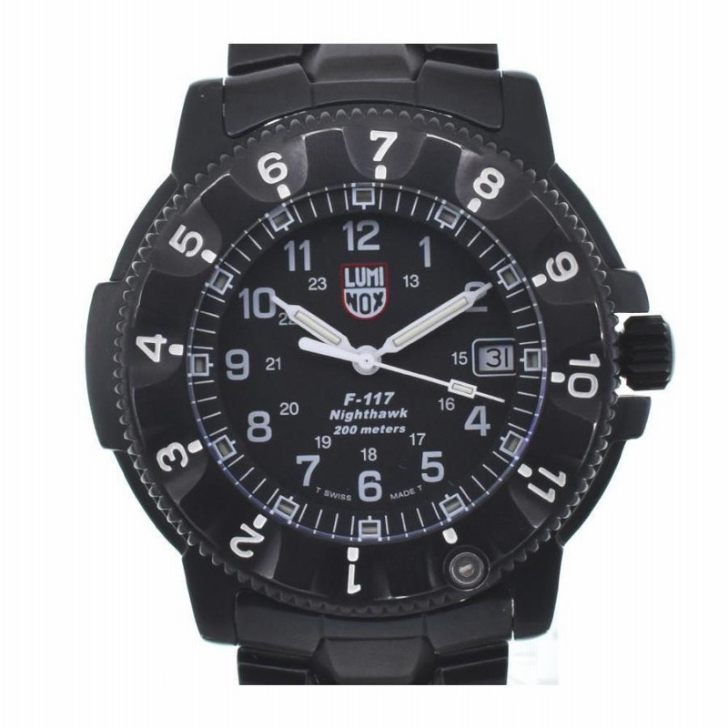 ☆美品【LUMINOX】ルミノックス 3400 F-117ナイトホーク クォーツ  