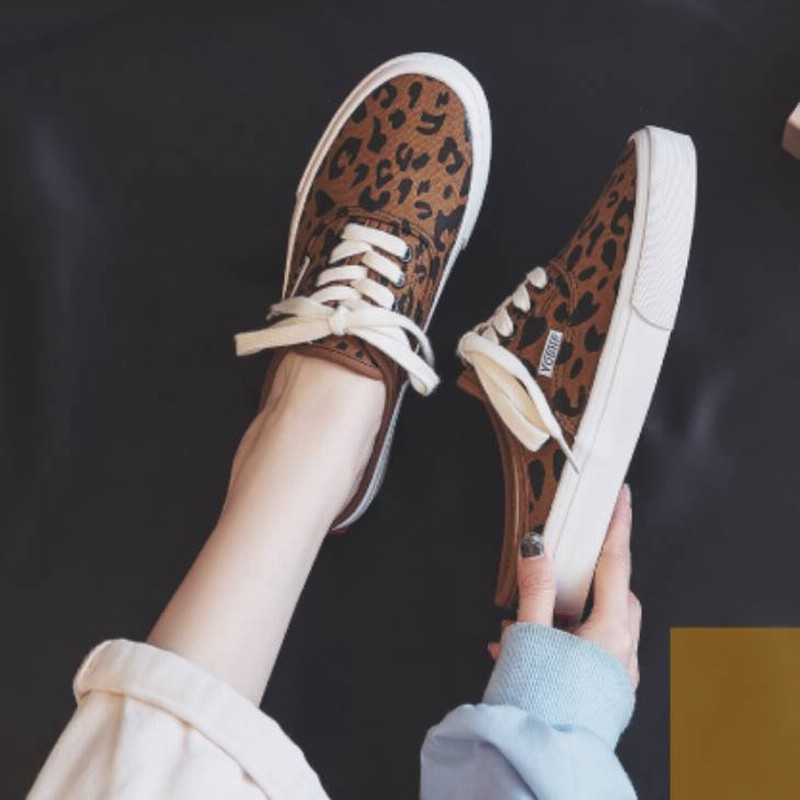 スニーカー レディース ヒョウ柄 レオパード かかとなし レディーススニーカー シューズ 靴 レディースシューズ レディース靴 レディースファッション ママフ 通販 Lineポイント最大0 5 Get Lineショッピング