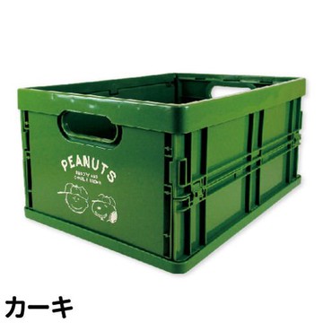 【震撼精品百貨】史奴比Peanuts Snoopy ~SNOOPY 史努比摺疊塑膠籃-綠*16879