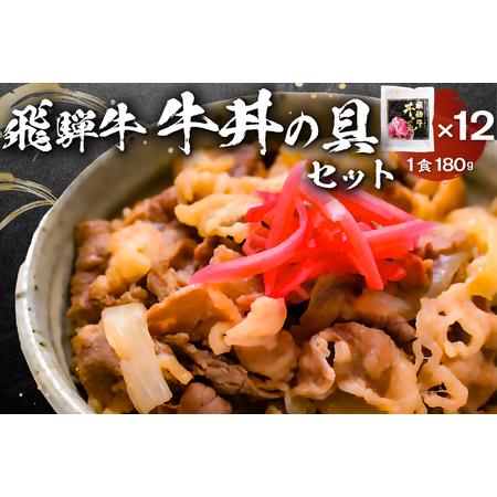 ふるさと納税 飛騨牛　牛丼の具12食セット 岐阜県可児市