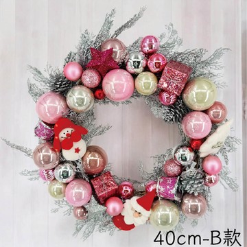 40CM藤製聖誕花圈 32955-B