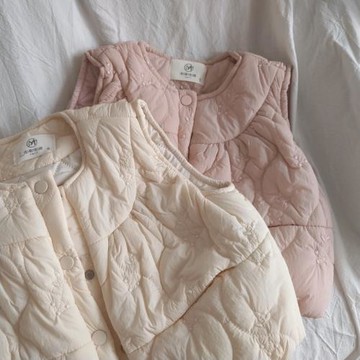 女童棉衣馬甲冬裝2025新款洋氣女寶寶時尚坎肩背心兒童百搭外套潮