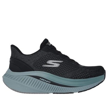 Skechers Go Walk Max Cushioning [216354BKGR] 男 健走鞋 透氣 舒適 黑 綠