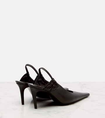 Saint Laurent Anne-Marie 75 leather slingback pumps