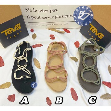 帝安諾 - 實體店面 TEVA VOYA INFINITY SPACE DYE  羅馬寬織帶 涼鞋 橄欖綠 白黑色 磚紅