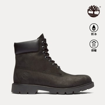 男款黑色Timberland經典磨砂革6吋靴|19039001
