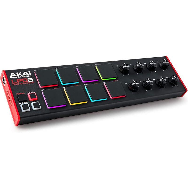 音楽制作機器 Akai Professional USB MIDIパッドコントローラー MPCドラムパッドx アサイナブル・ノブ x 8搭載 音楽制作