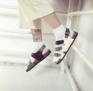 【JP.美日韓】 經典 厚底 羅馬鞋 軟木塞 厚底 鞋款 涼鞋 拖鞋 氣墊鞋 內建 小氣墊 高品質