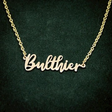 定做 - 定制名字項鍊手扭式