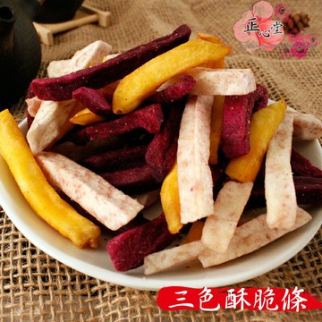 【正心堂】三色酥脆條(六種口味) 180克 7-11超取299免運 三色芋薯條 芋頭 地瓜 紫地瓜 蔬果脆片 零食 餅乾 團購美食