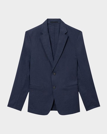 Men's Clinton Slim Blazer in Relaxed Linen